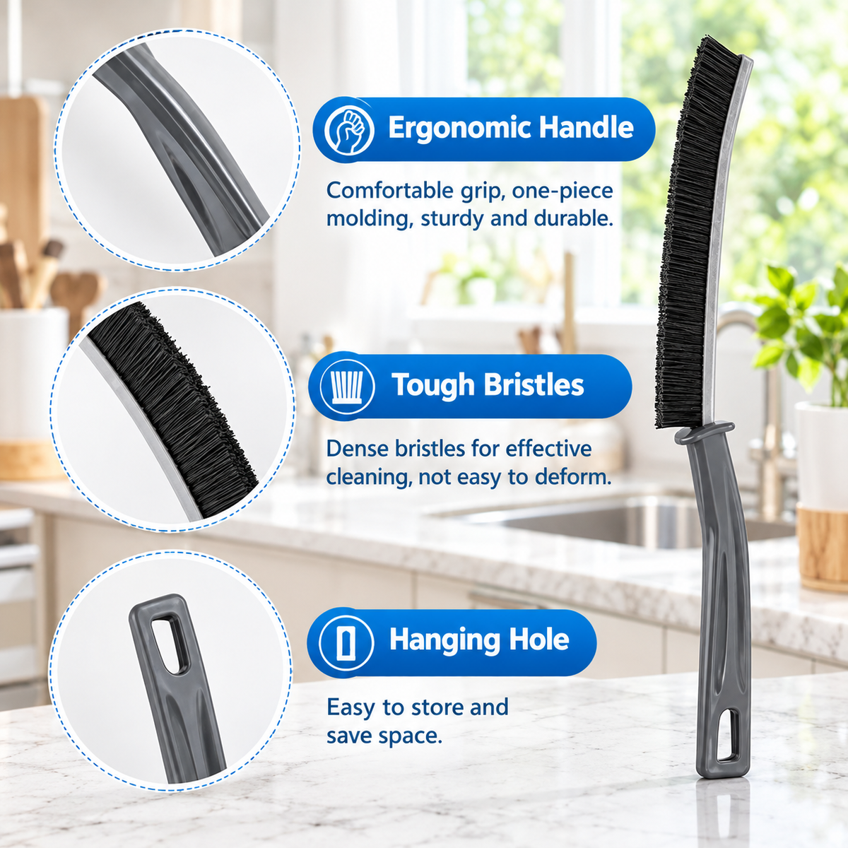 Long Handle Crevice Cleaning Brush