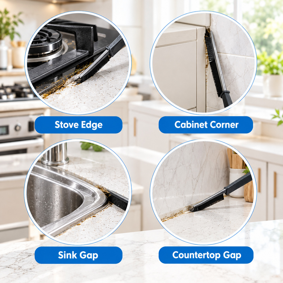 Long Handle Crevice Cleaning Brush