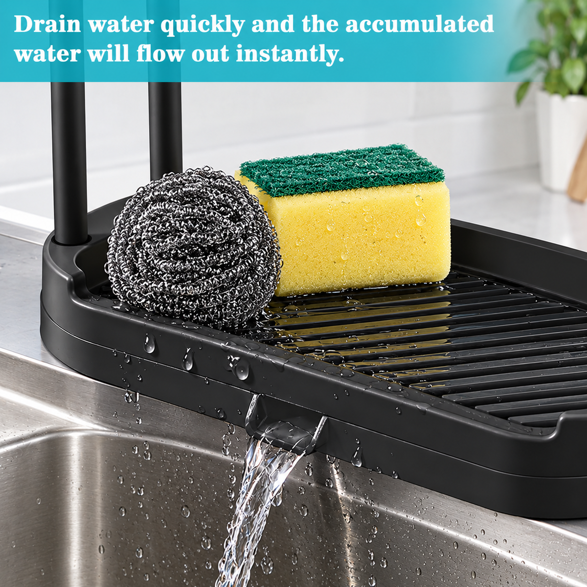 Kitchen Sink Rack Tray Organizer Stand