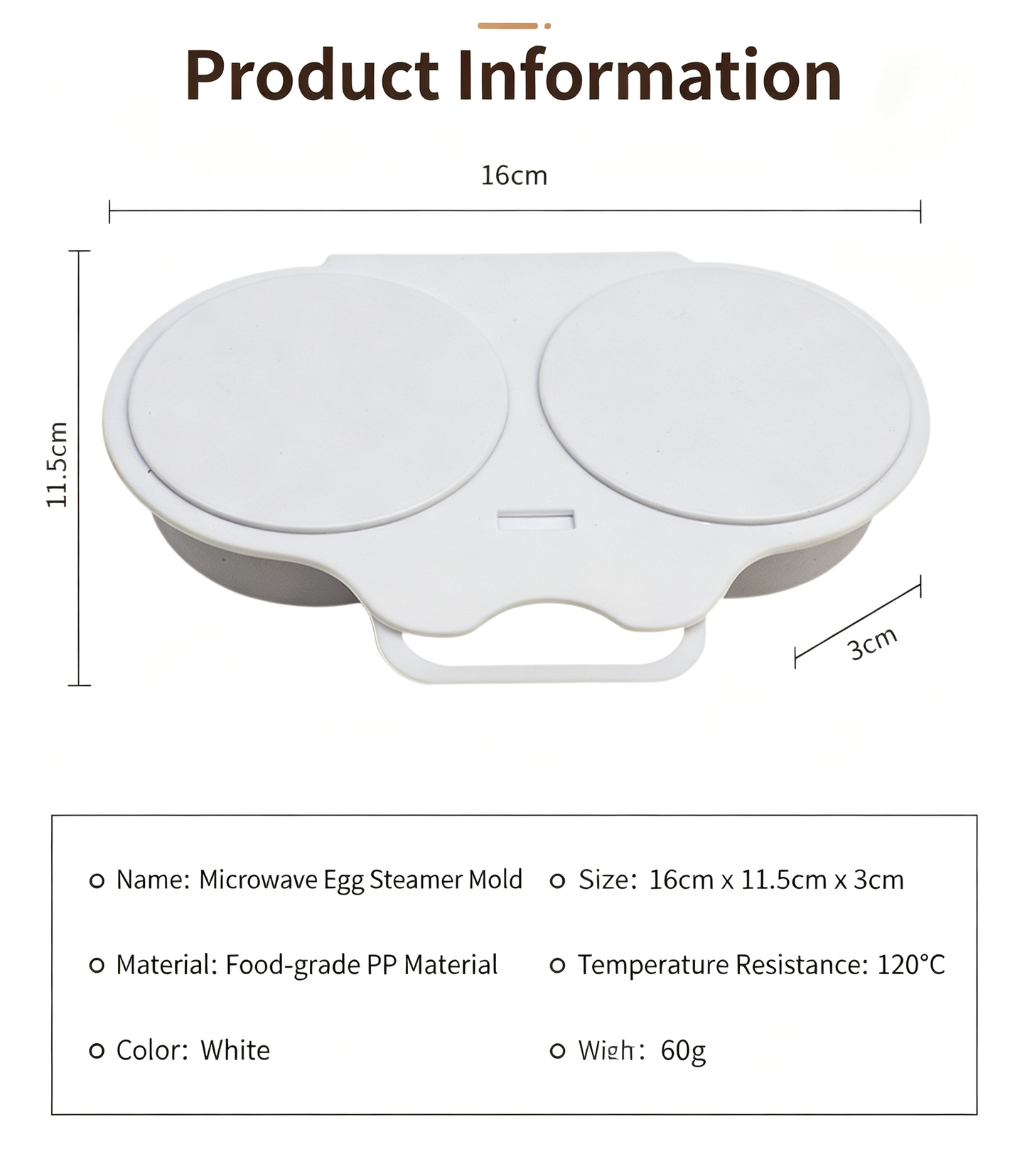 Microwave Egg Poacher-Quick & Easy 2-Cavity Egg Cooker for Perfect Poached Eggs in Minutes